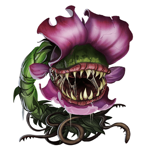 Carnivorous Flower and other Monster illustrations